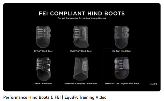 Performance Hind Boots & FEI | EquiFit Training Video