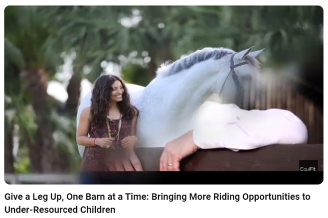 Give a Leg Up, One Barn at a Time: Bringing More Riding Opportunities to Under-Resourced Children